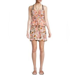 True Destinations Floral Peplum Romper NWT